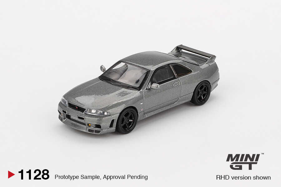 Mini GT 1/64 1128 NISSAN Skyline GT-R Dark Metal Gray (NISMO BCNR33 CRS Version)