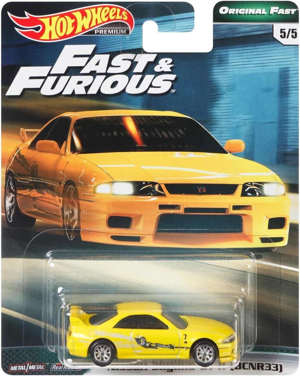 Hot Wheels Premium F&F Orijinal Fast Nissan Skyline GT-R (BCNR33)