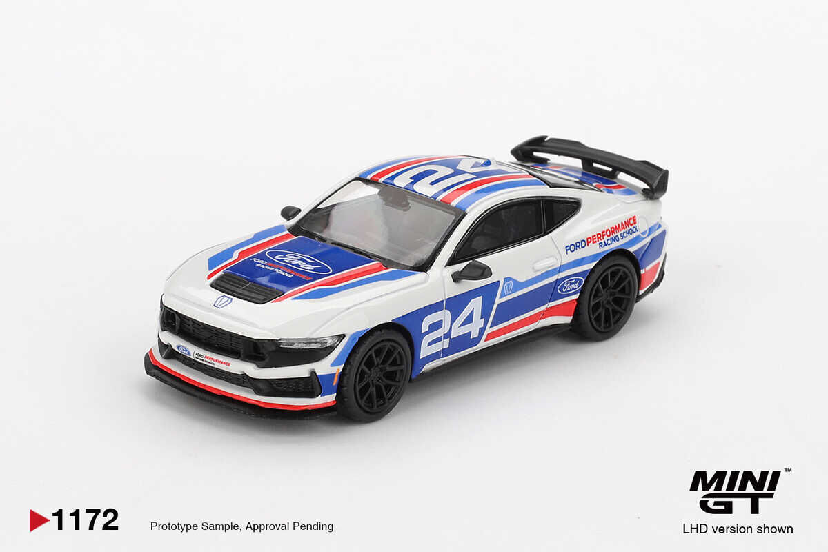 Mini GT 1/64 1172 Ford Mustang Dark Horse #24 Ford Performance Racing School