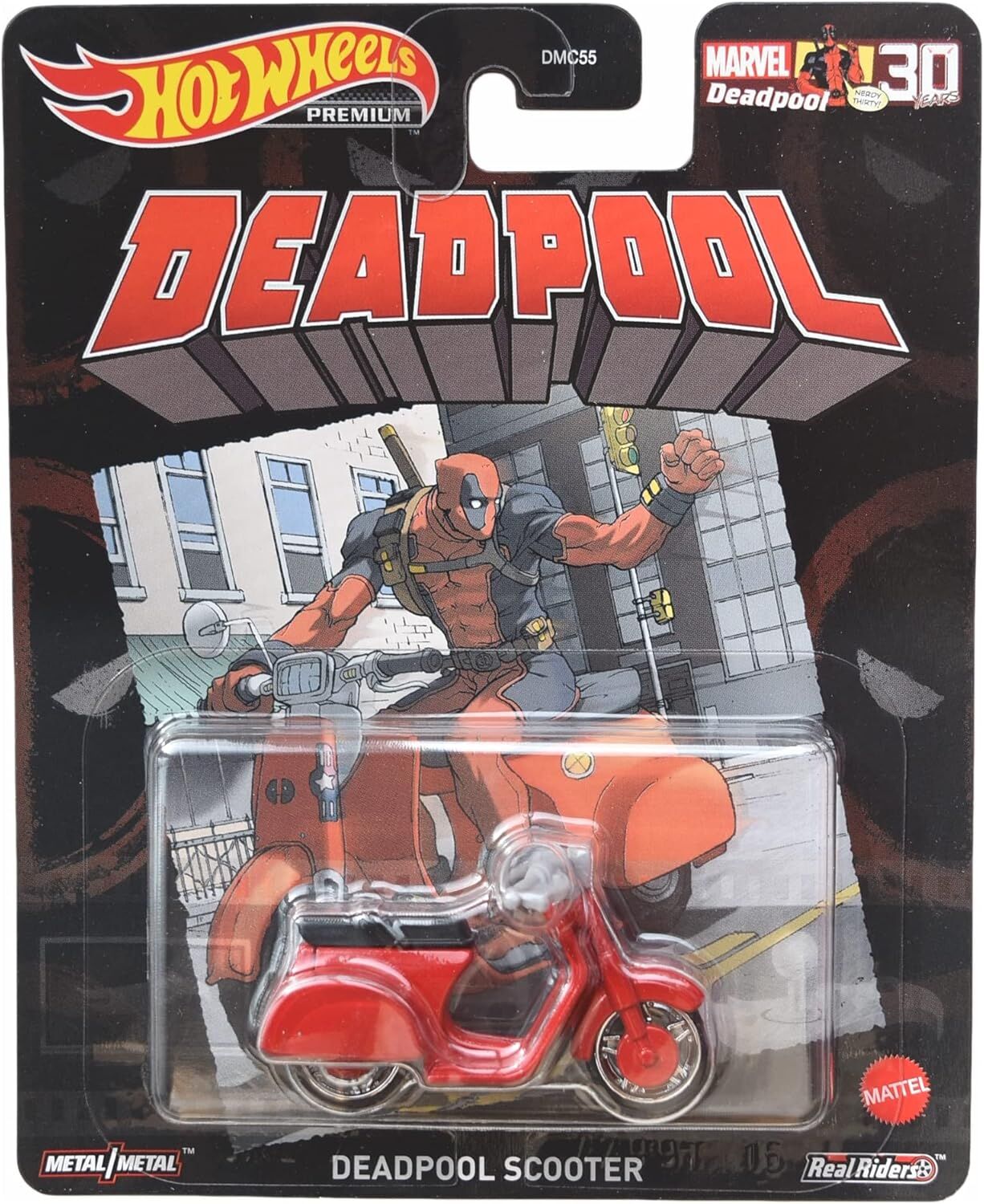 Hot Wheels Premium DeadPool Scooter DMC55