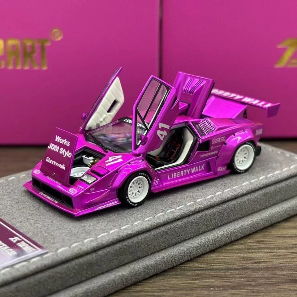Top Art LB*Works Countach Flash Pink Liberty Walk #41 Edition Limited 298/1000