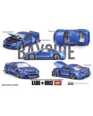 Mini GT x Kaido 1:64 //158 Nissan Skyline GT-R (R34) Kaido Works (V2 Aero) SHINJUKU V2