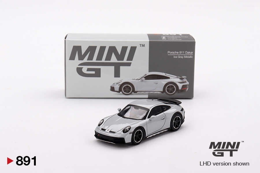 Mini GT 1/64 891 Porsche 911 Dakar Ice Gray Metallic