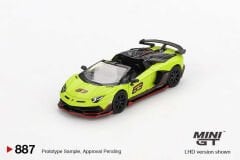 Mini GT 1/64 887 Lamborghini Aventador SVJ 63 Roadster Verde Shock