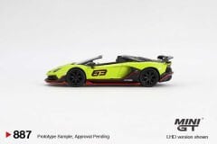 Mini GT 1/64 887 Lamborghini Aventador SVJ 63 Roadster Verde Shock