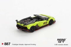 Mini GT 1/64 887 Lamborghini Aventador SVJ 63 Roadster Verde Shock