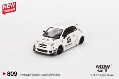 Mini GT 1/64 809 LB-WORKS x Abas Works ABARTH 595 Gara White