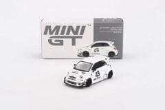 Mini GT 1/64 809 LB-WORKS x Abas Works ABARTH 595 Gara White