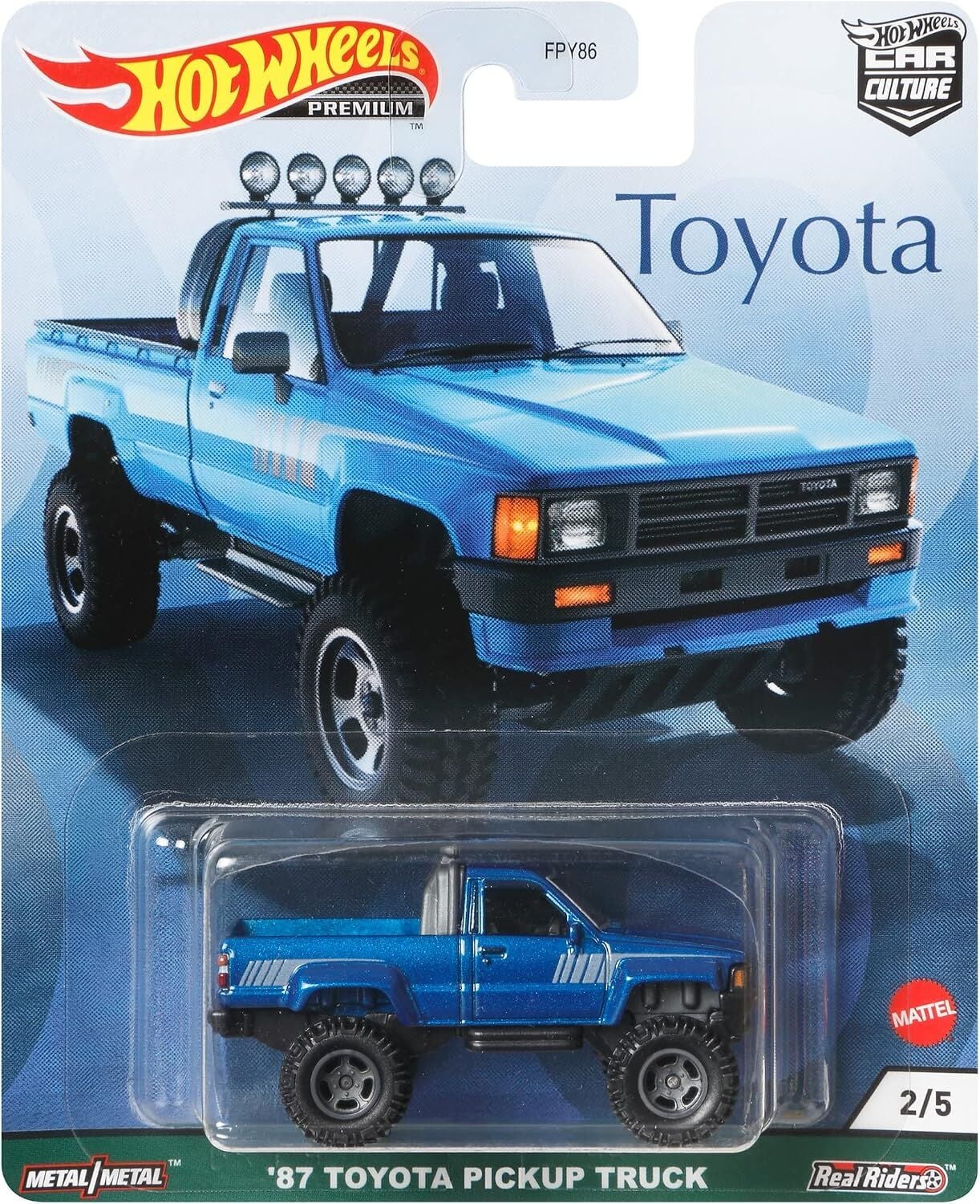 Hot Wheels Premium 1/64 - Toyota 2/5 - '87 Toyota Pickup Truck - GRJ97