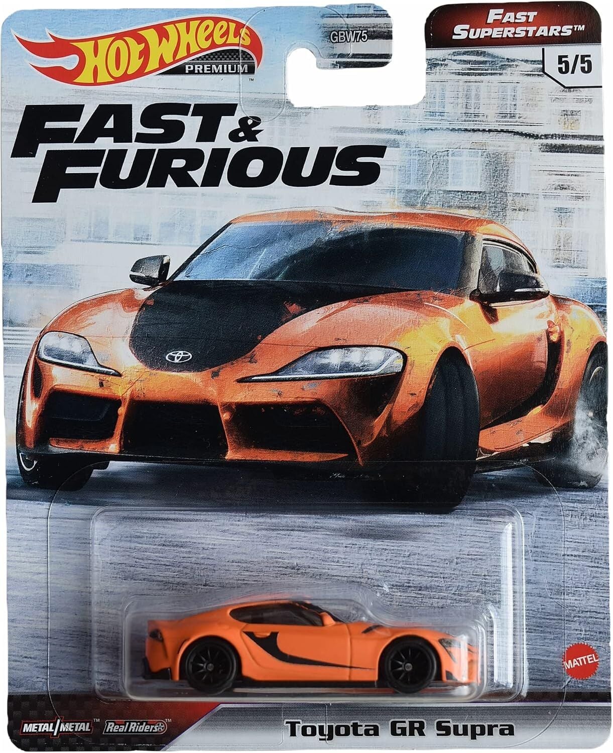 Hot Wheels Premium 1/64 - Fast Superstars 5/5 - F&F - Toyota GR Supra - GRL80