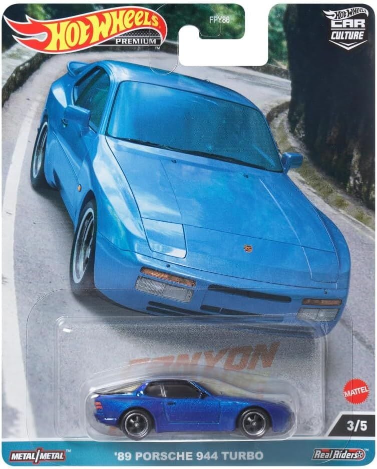 Hot Wheels Premium 1/64 - Canyon Warriors 3/5 - '89 Porsche 944 Turbo - HKC56