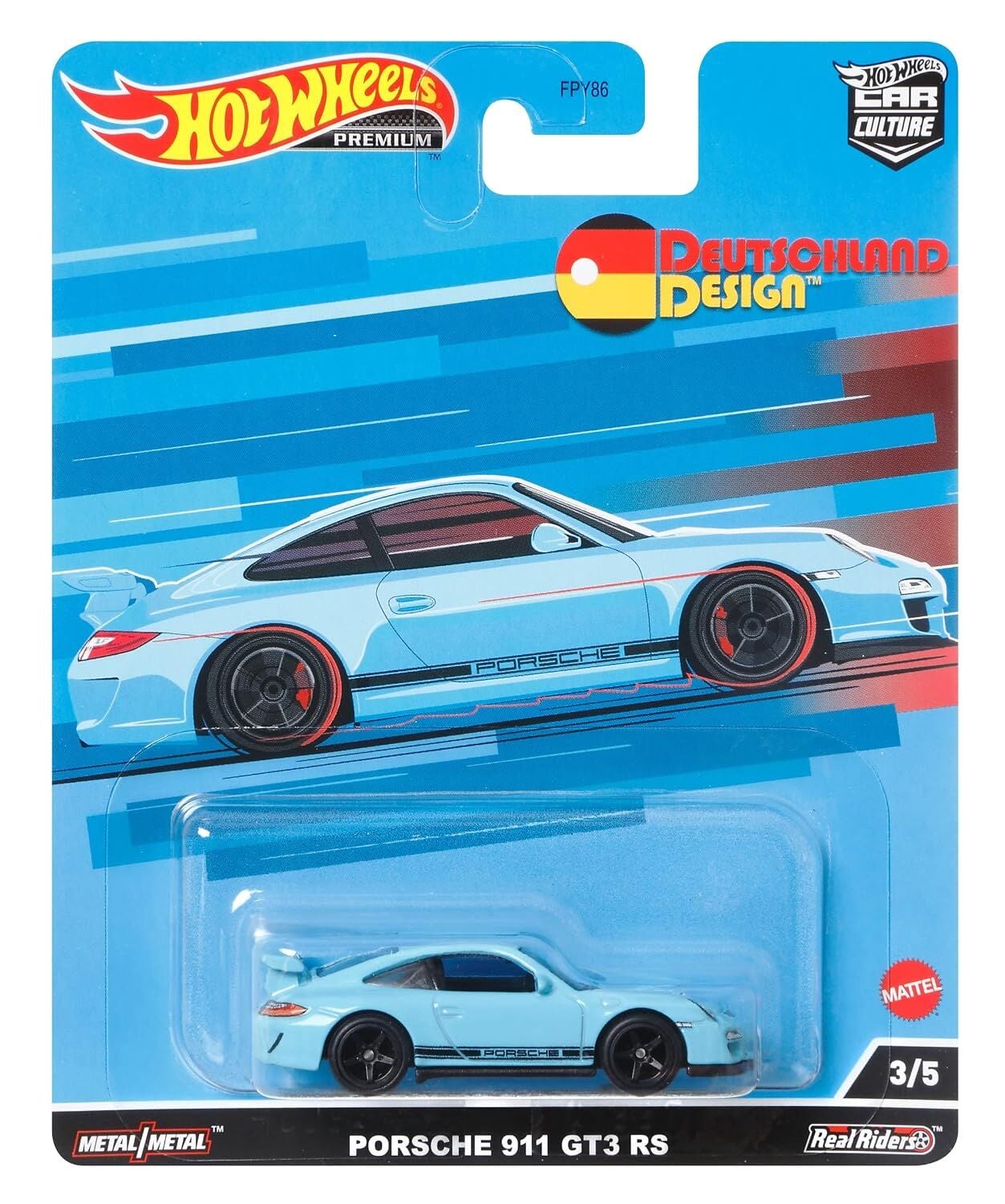 Hot Wheels Premium 1/64 - Deutschland Design 3/5 - Porsche 911 GT3 RS - HCJ94