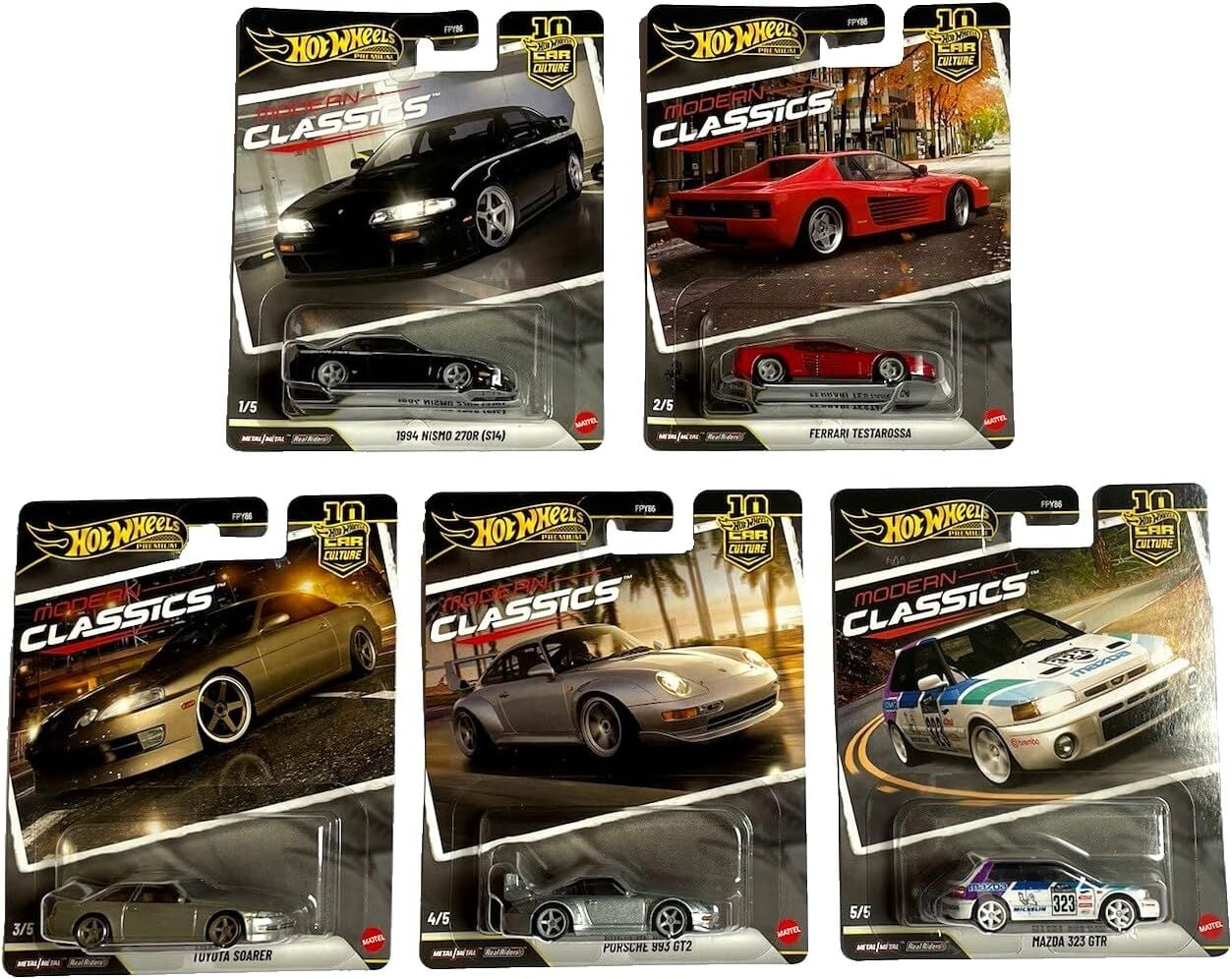 Hot Wheels Premium - Modern Classic 5 li Set - FPY86 - 976S