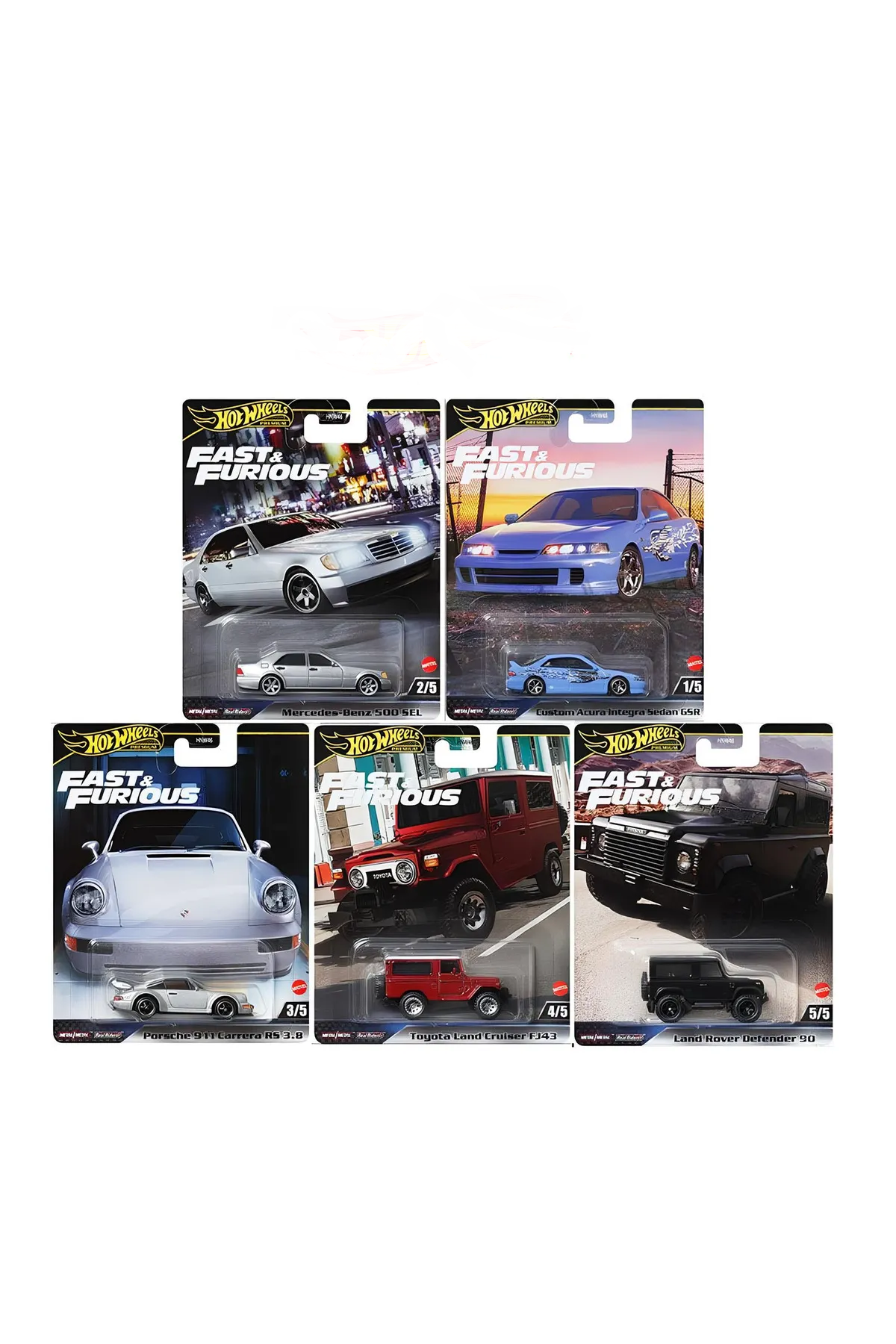 Hot Wheels Premium 2024 Fast And Furious 5'li Set