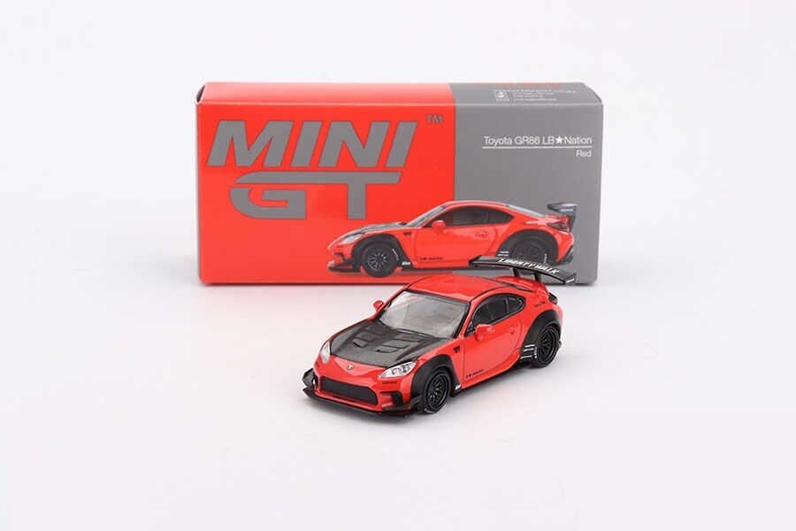 Mini GT 1/64 885 Toyota GR86 LB Nation Red