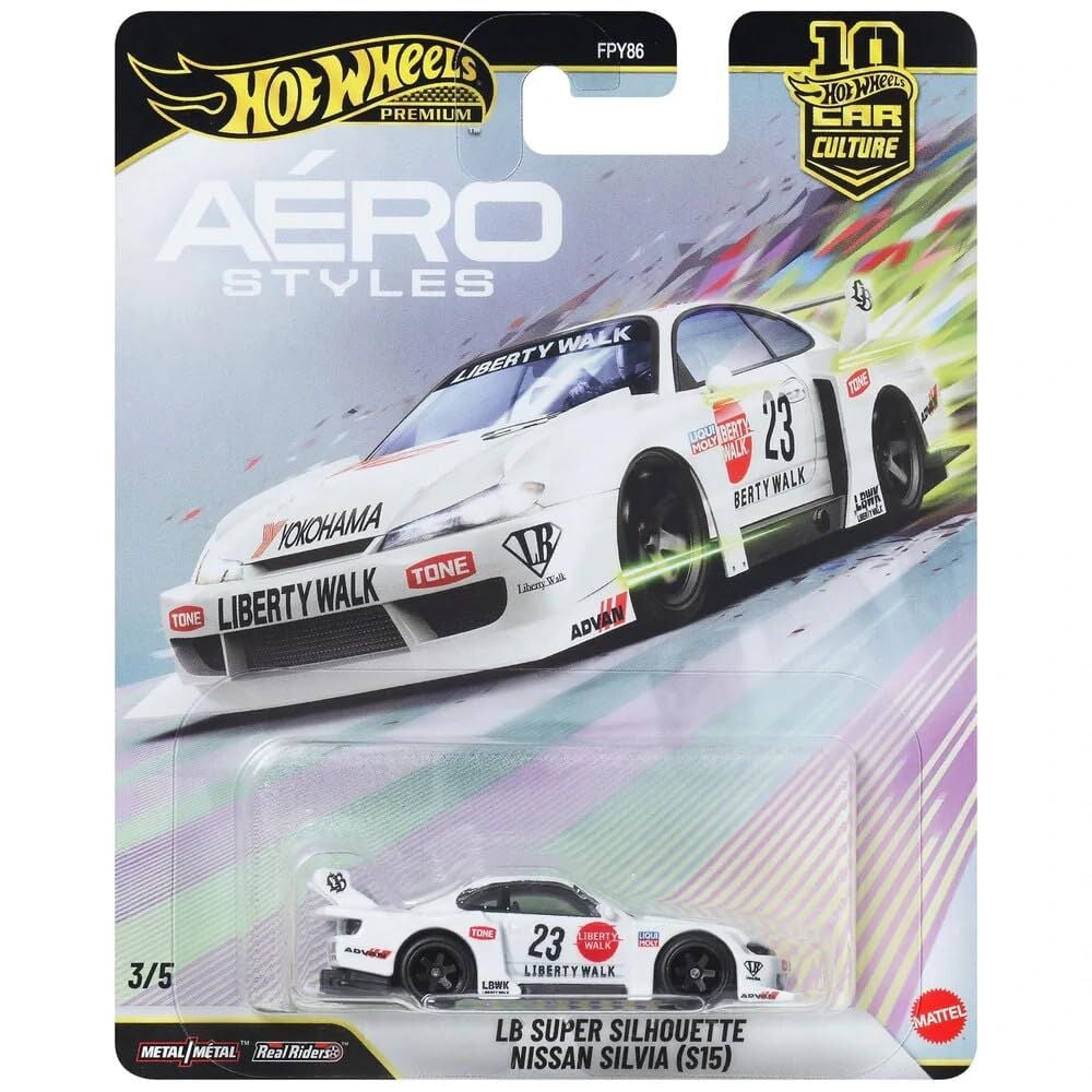 Hot Wheels Premium 1/64 - Aero Styles 3/5 - LB Super Silhouette Nissan Silvia (S15) - JKF34