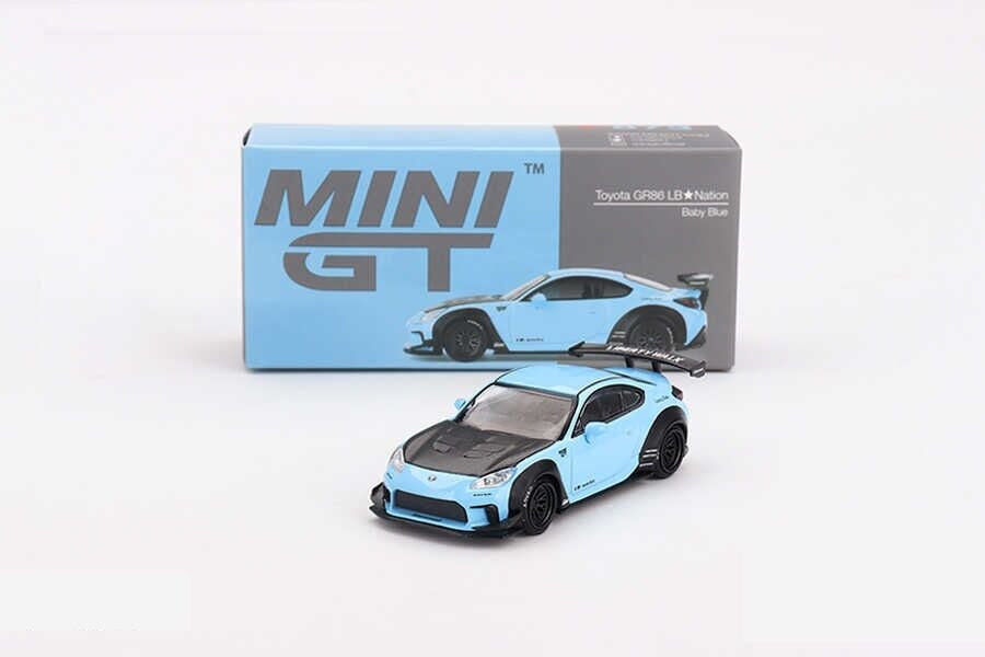 Mini GT 1/64 873 Toyota GR86 LB Nation Baby Blue
