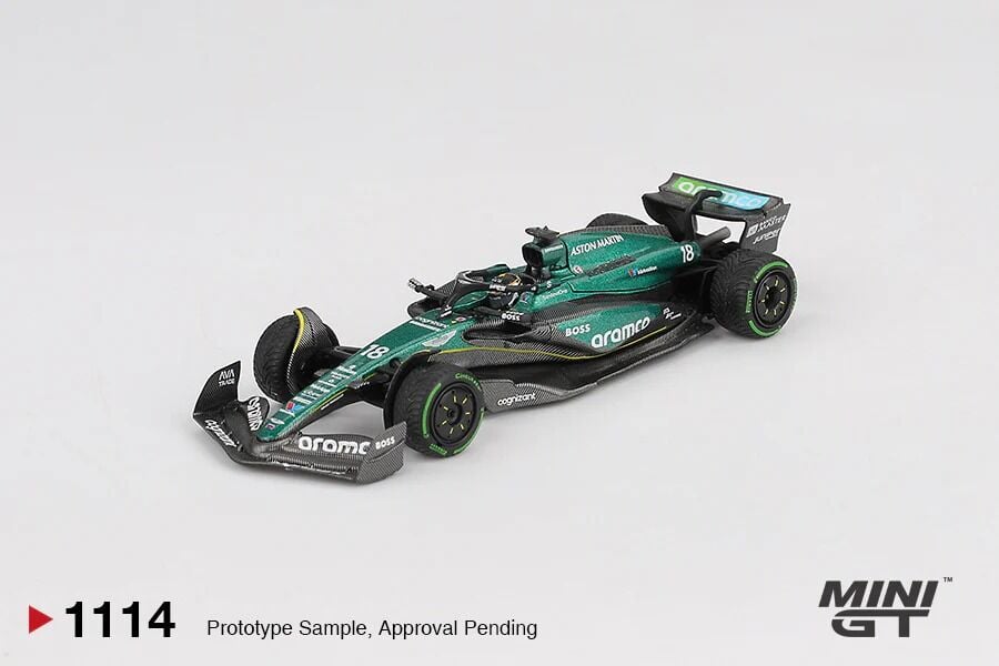 Mini GT 1/64 1114 Aston Martin AMR24 #18 Lance Stroll 2024 F1 2024 Canadian GP