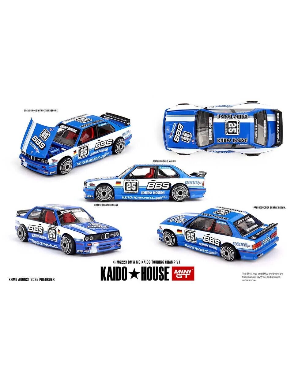Mini GT 1/64 //223 Kaido House BMW M3 Kaido Touring Champ V1