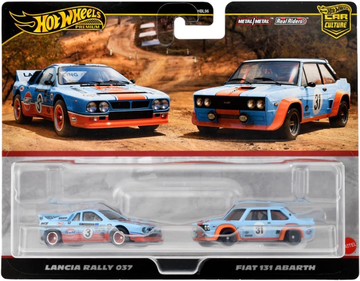 Hot Wheels 2 li Premıum Lancia Rally 037 / Fiat 131 Abarth HRR81 2021 M.