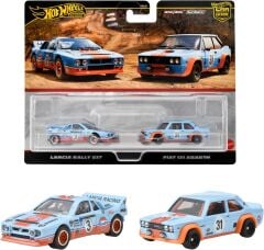 Hot Wheels 2 li Premıum Lancia Rally 037 / Fiat 131 Abarth HRR81 2021 M.