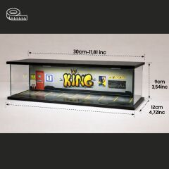 Diecast Toyblox BMW V2 Diorama Garaj 1/64 Ölçek 8, LED Işıklı USB Kablolu Model Araba Pleksi Kapaklı Dekoratif Vitrin