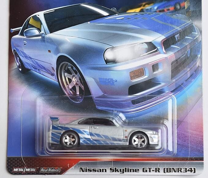 Hot Wheels Premium F&F Fast Imports Nissan Skyline GT-R (BNR34) GBW78