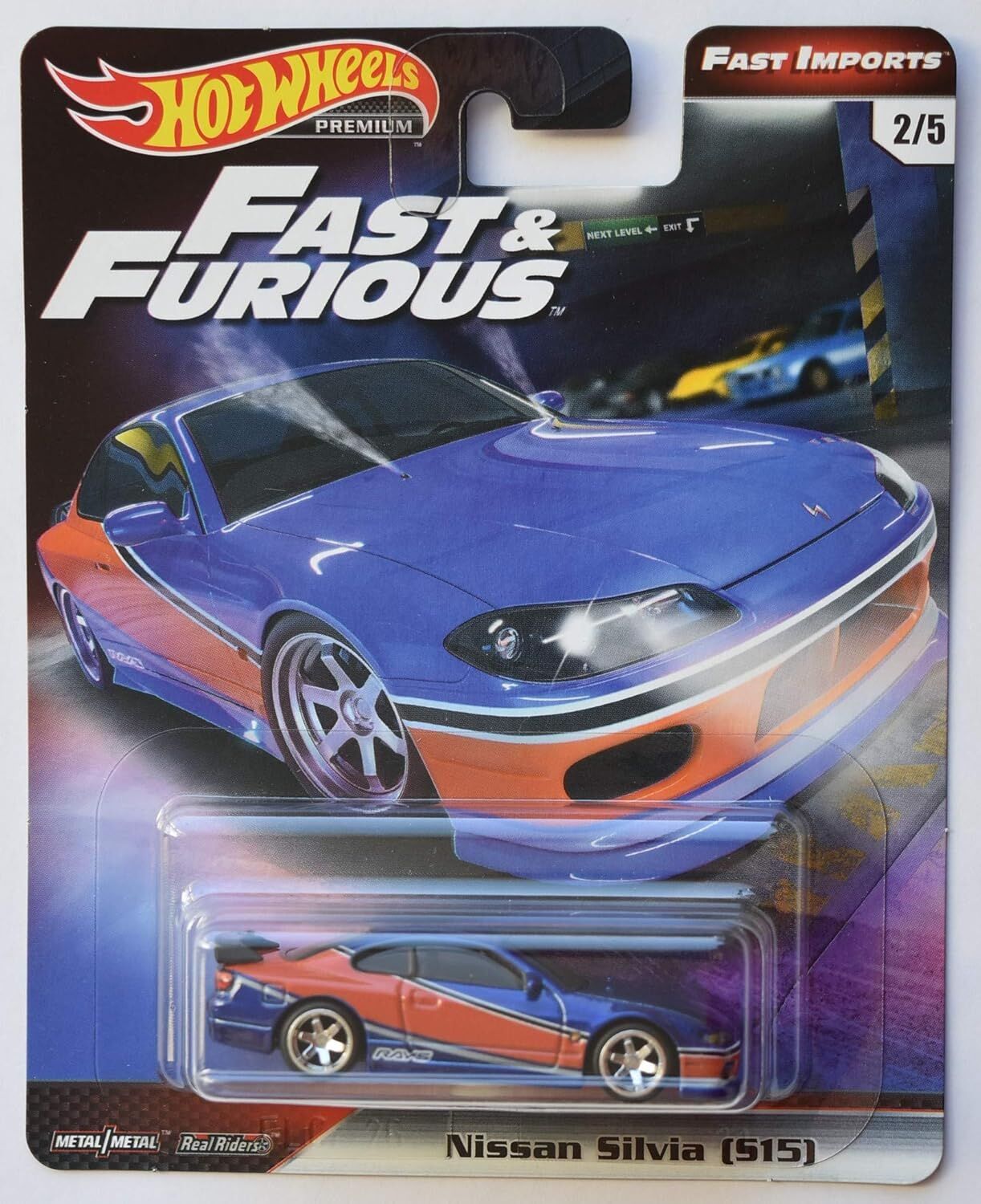Hot Wheels Premium F&F Fast Imports The Fast And The Furious: Tokyo Drift Nissan Silvia (S15) GBW76