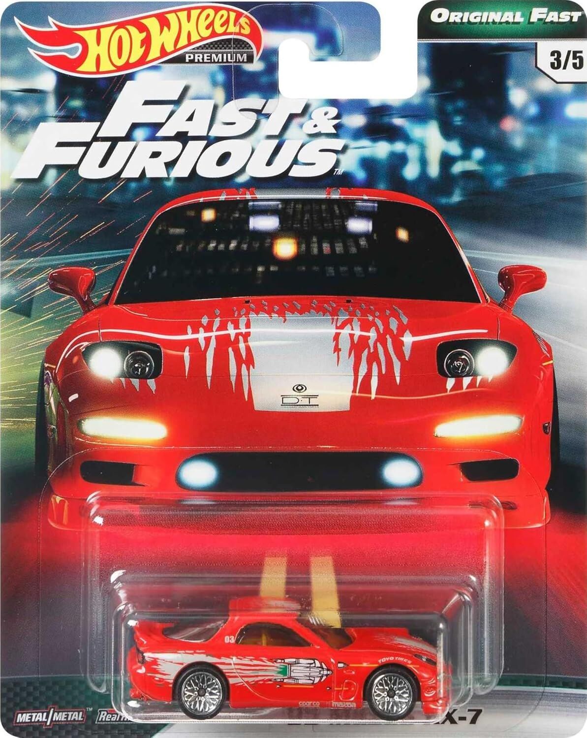 Hot Wheels Premium F&F - Original Fast - The Fast And The Furious - '95 Mazda RX-7 GBW82