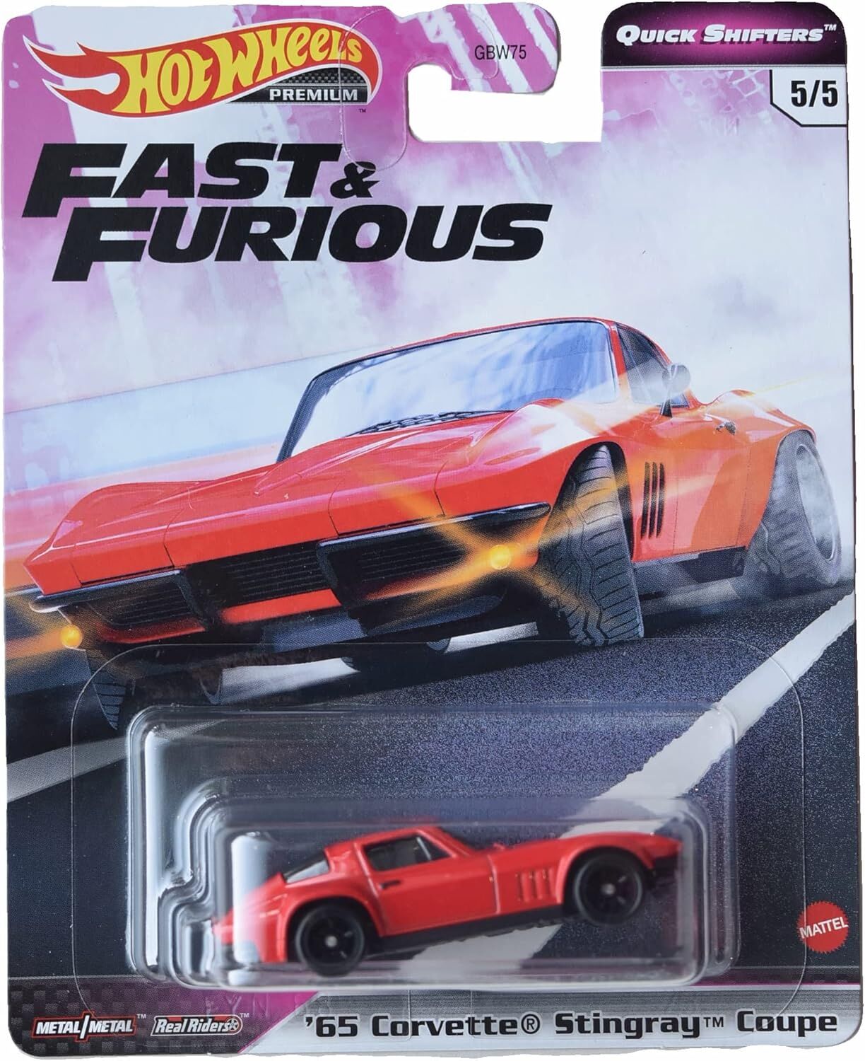 Hot Wheels Premium F&F - Quick Shifters - The Fate of The Furious - '65 Corvette Stingray Coupe GJR78
