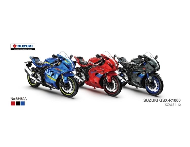 Diecast Toyblox MSZ (Metal Speed Zone) 1/12 - Suzuki GSX-R1000 Mavi - 68489A