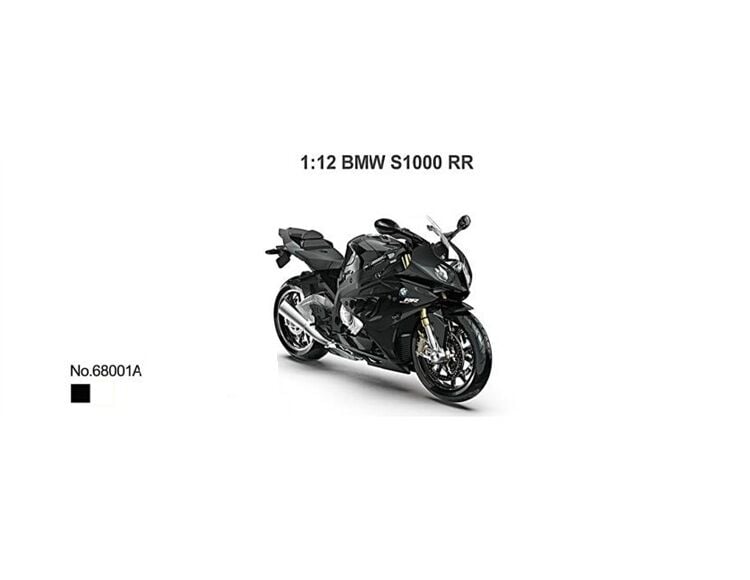 Diecast Toyblox MSZ (Metal Speed Zone) 1/12 - BMW S1000 RR Siyah - 68001A