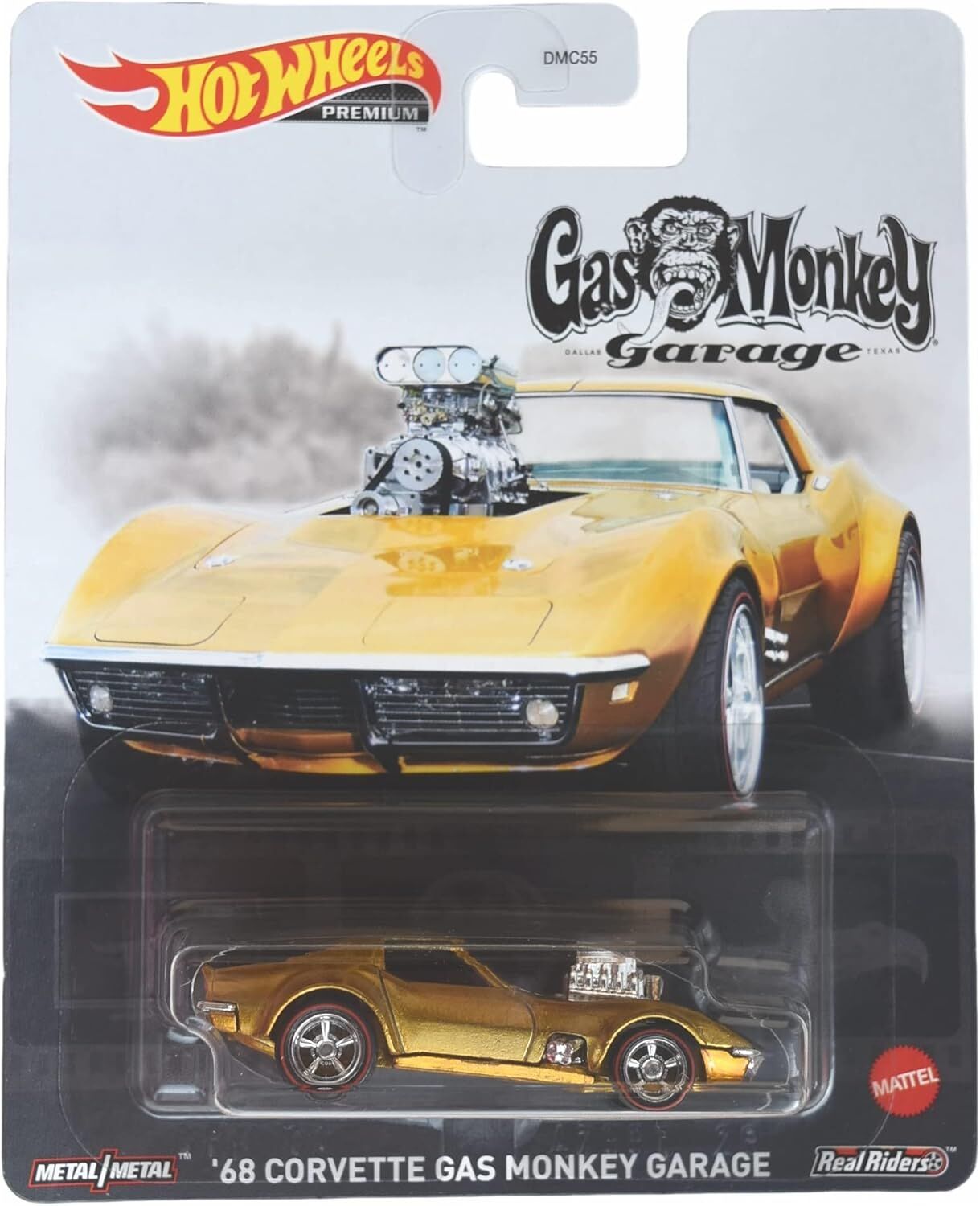 Hot Wheels Premium Gas Monkey Garage - '68 Corvette Gas Monkey Garage FLD15