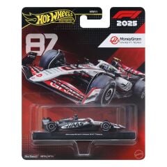 Hot Wheels Premium 1/64 - 2025 Formula 1 - #87 MoneyGram Haas F1 Team - JKD90