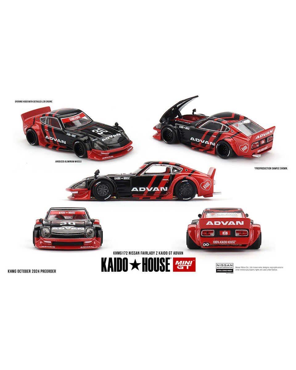 Mini GT x Kaido 1/64 //172 Nissan Fairlady Z Kaido GT ADVAN