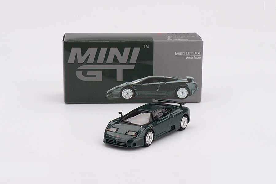 Mini GT 1/64 968 Bugatti EB110 GT Verde Scuro