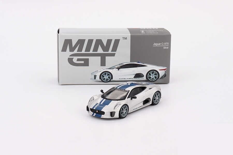 Mini GT 1/64 960 Jaguar C-X75 Silver