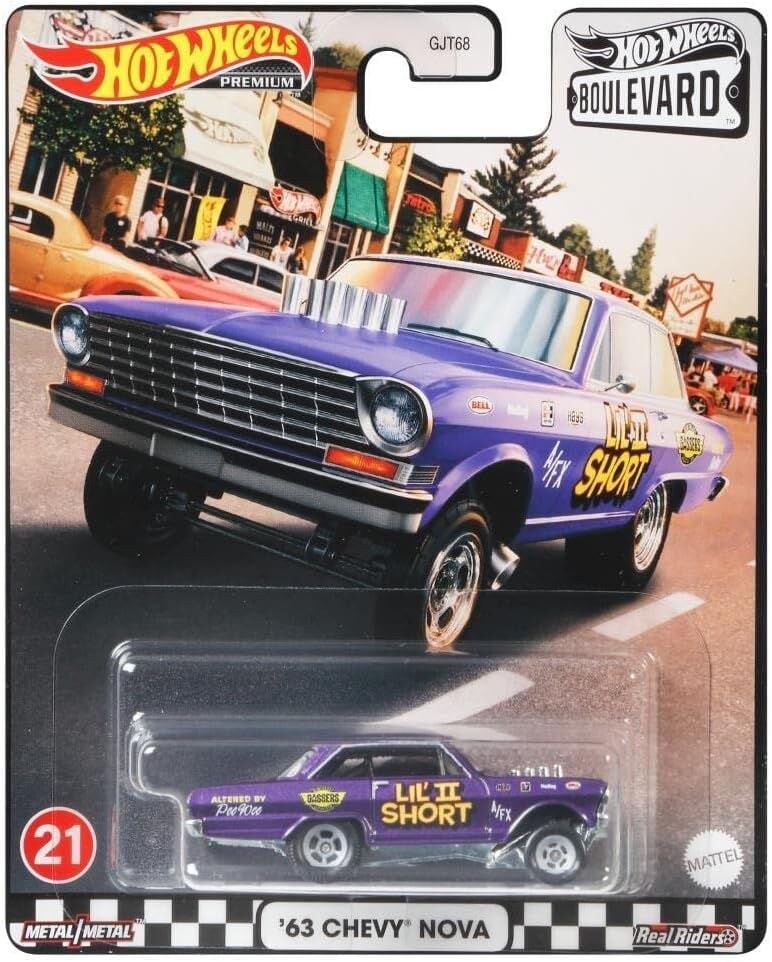 Hot Wheels Premium Boulevard ''21'' - '63 Chevy Nova GRL99