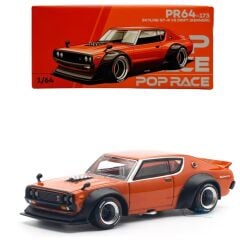 Pop Race 1/64 Nissan Skyline GT-R V8 Drift (Kenmeri) PR64-173