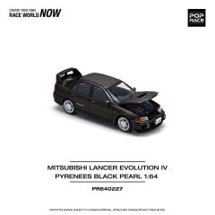 Pop Race 1/64 Mitsubishi Lancer Evolution IV Pyrenees Black Pearl PR64-227