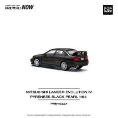Pop Race 1/64 Mitsubishi Lancer Evolution IV Pyrenees Black Pearl PR64-227