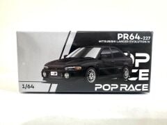 Pop Race 1/64 Mitsubishi Lancer Evolution IV Pyrenees Black Pearl PR64-227