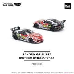 Pop Race 1/64 Pandem GR Supra D1GP 2024 Daigo Saito PR64-180