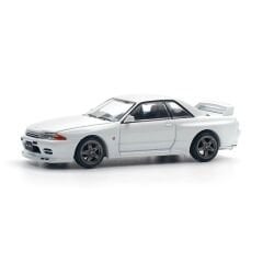Pop Race 1/64 Nissan Skyline GT-R R32 Crystal White PR64-157