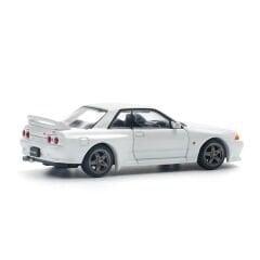 Pop Race 1/64 Nissan Skyline GT-R R32 Crystal White PR64-157