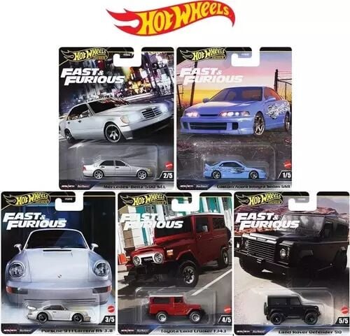 Hot Wheels Premium F&F Set - The Fast and The Furious 2024 G Case