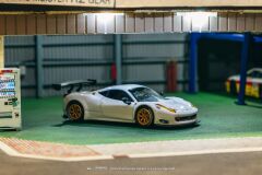Tarmac Works X iXO Models 1/64 Ferrari 458 Italia GT3 White - ROAD64