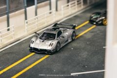 Tarmac Works 1/64 Pagani Huayra R Satin Silver - GLOBAL64