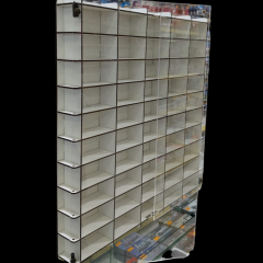 50 Araç Kapasiteli Pleksi Kapaklı Stand ''BEYAZ''