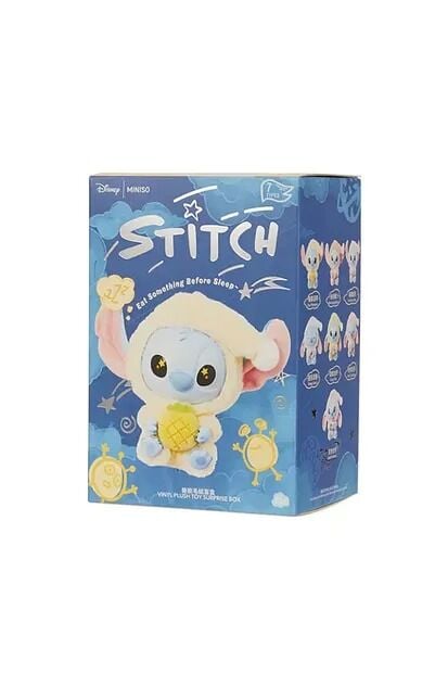 Stitch Eat Something Before Sleep 6 lı Süpriz Kutu Figür Seti, Peluş Anahtarlık Koleksiyonluk Ürün Dekoratif Oyuncak